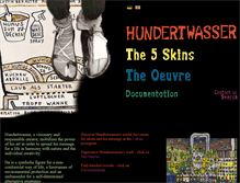 Tablet Screenshot of hundertwasser.com